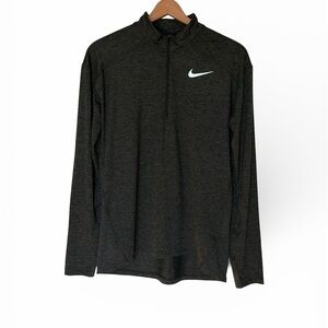 Nike Men’s Element Quarter Zip Dri Fit UPF 40+ Green Pullover Large AQ7903-355